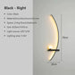 Modern LED Wall Lamp – Minimalist Art Design for Bedroom, Living Room, and Bathroom, Gold/Black